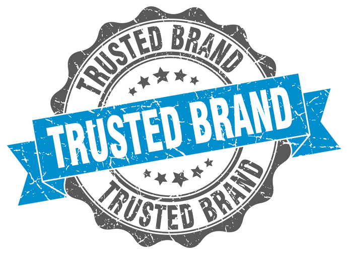 trusted brand stamp. sign. seal